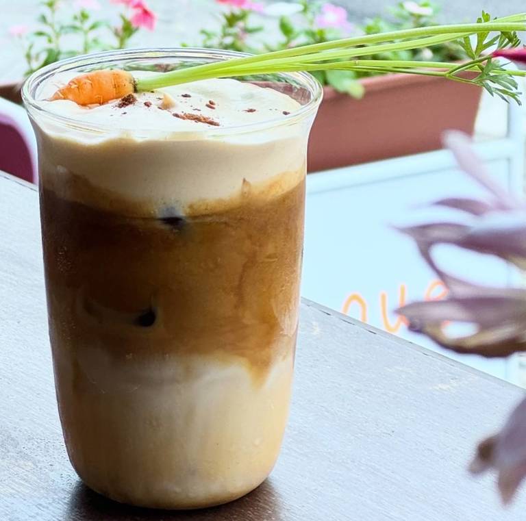 Dialogue Coffee and Flowers Is Brewing A Carrot Cake Latte