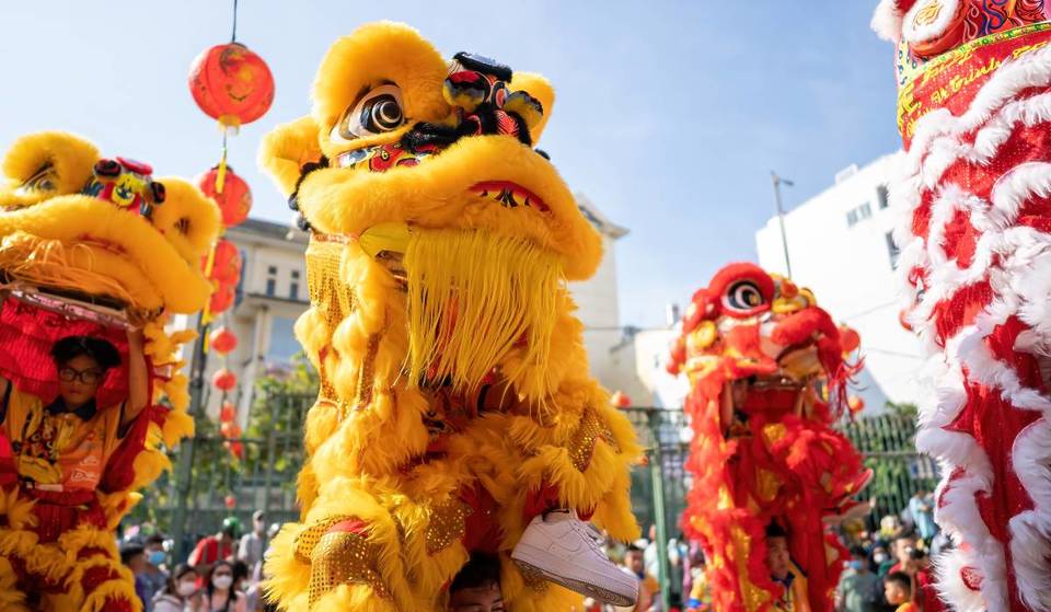 Een feestelijke kermis neemt dit voormalige verlaten NYC-park over voor Lunar New Year