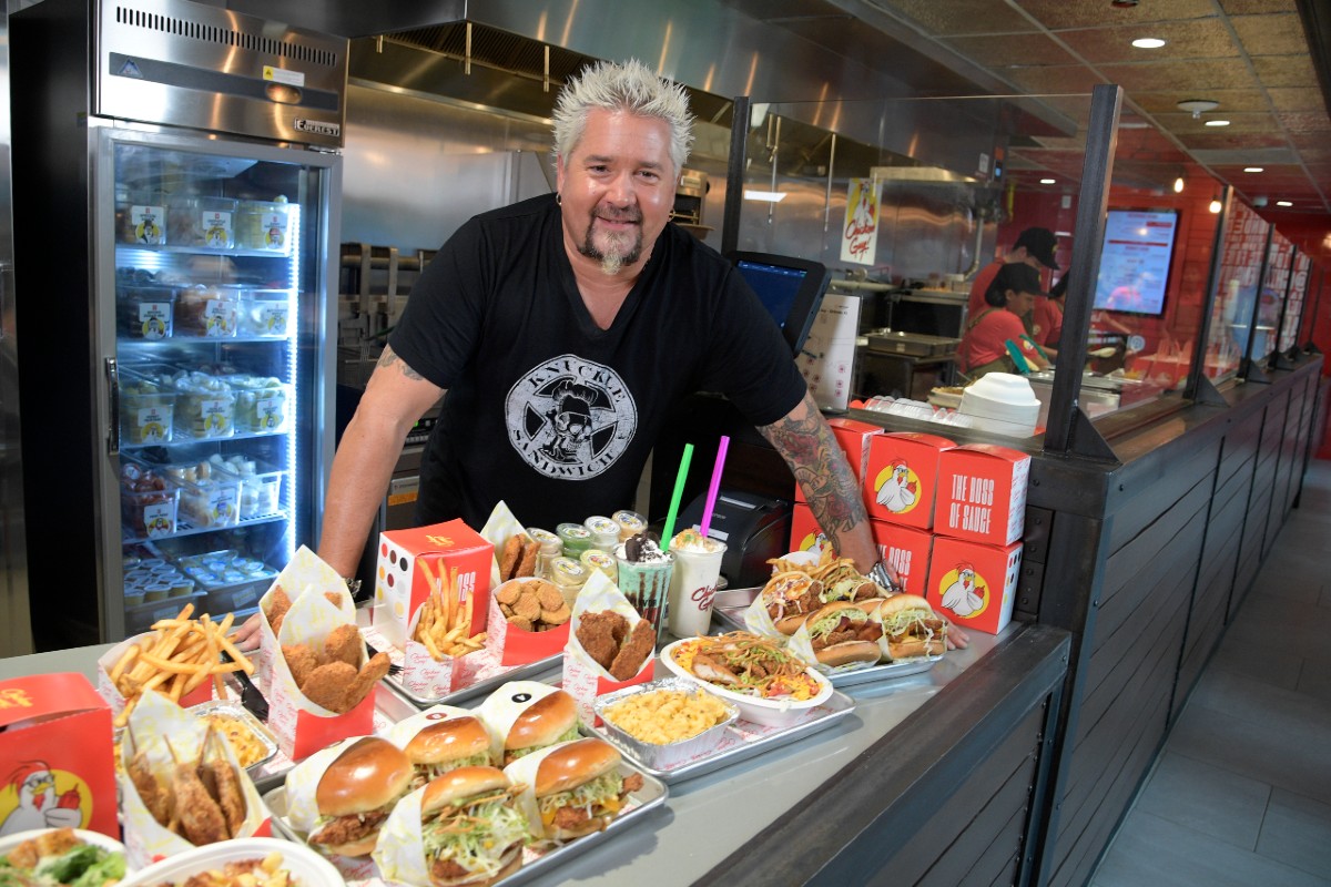 Guy Fieri Bravely Returns To Times Square With His Chicken Shop