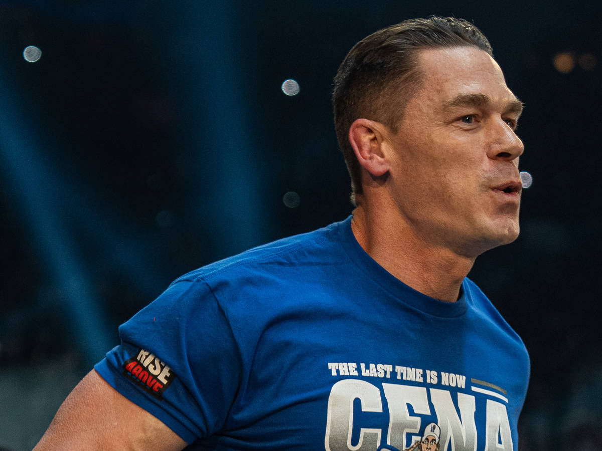 Vredestichter John Cena Cardboard Cutout Lifesize Standee / Standup, image size:1200x900