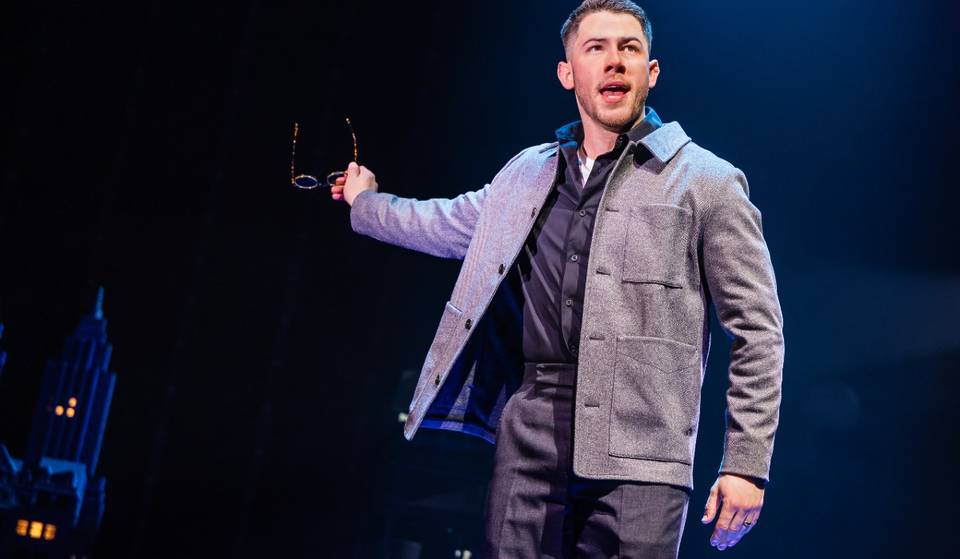 Nick Jonas op het podium in de eerste productie van ‘The Last Five Years’ op Broadway