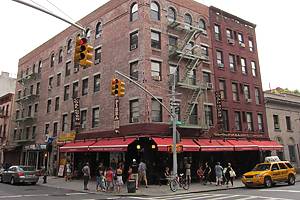 Exterior of Lombardi's, America's first-ever pizzeria