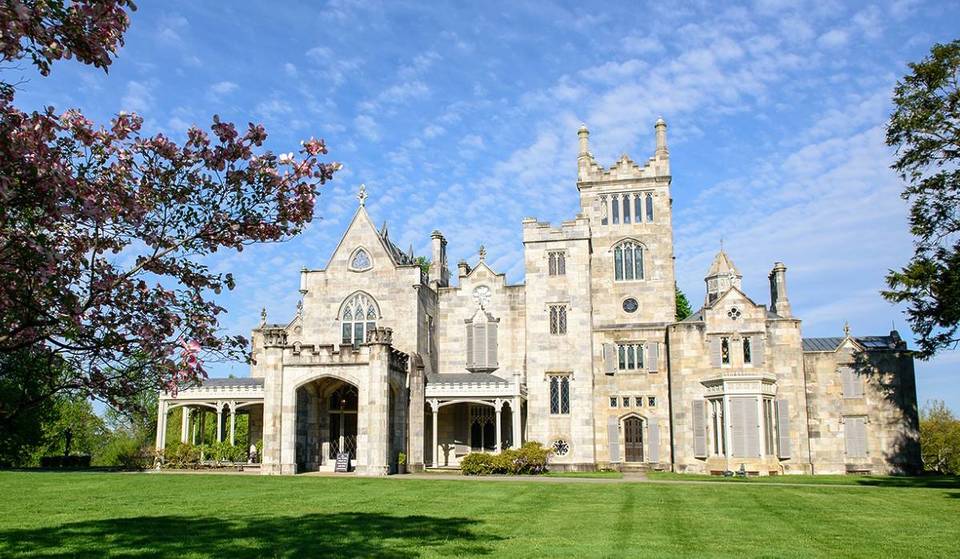 This Sprawling Gothic Mansion Overlooking The Hudson Feels Like A Real Life Movie Set–& It’s Less Than An Hour From NYC