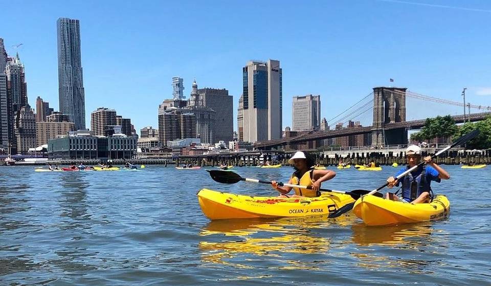 Waterfront Fun: Free Kayaking Returns To Brooklyn Bridge Park This Month