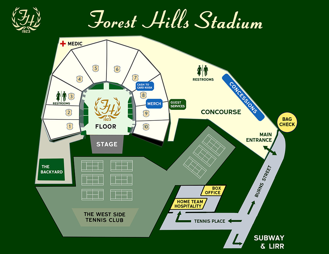 The 2025 Forest Hills Summer Concert Lineup Has Been Unveiled Forest Hills Stadium Map 