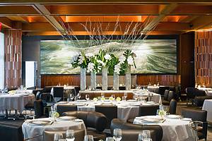 Interior of Le Bernardin, named on the World’s 50 Best Restaurants 2025 list