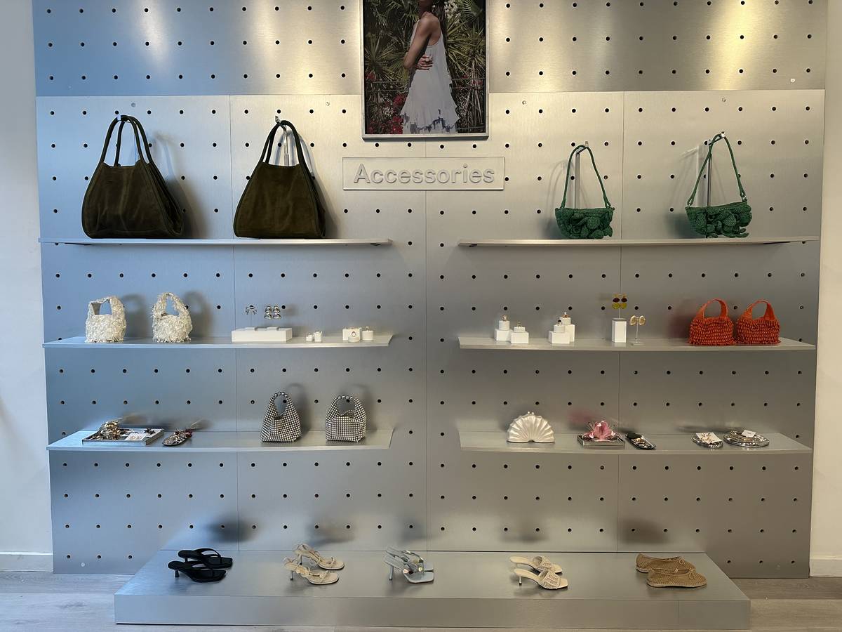 Display wall at ASOS NYC pop-up