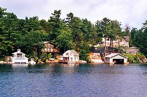 ALEXANDRIA BAY NEW YORK USA 06 28 2006: Boldt Castle is a major landmark and tourist attraction in the Thousand Islands region of the U.S. state of New York