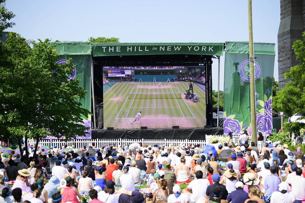 The Hill in New York event and watch party for The Championships 2024, Day 14, Sunday 14/07/2024 in Brooklyn, New York. Credit: AELTC/Mike Lawrence