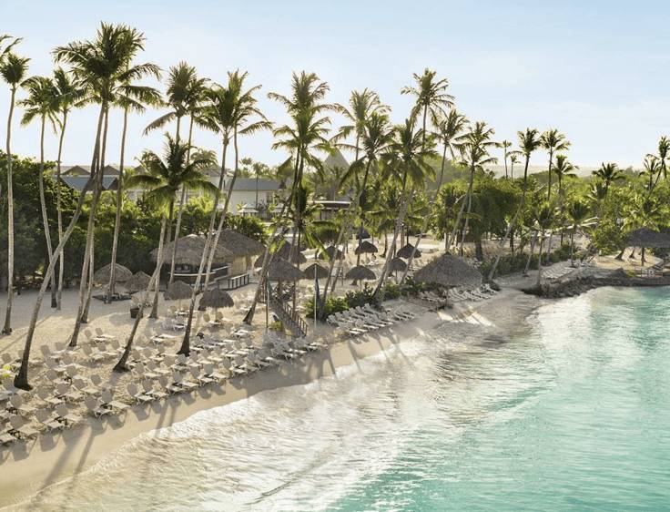 Beach view at Secrets La Romana