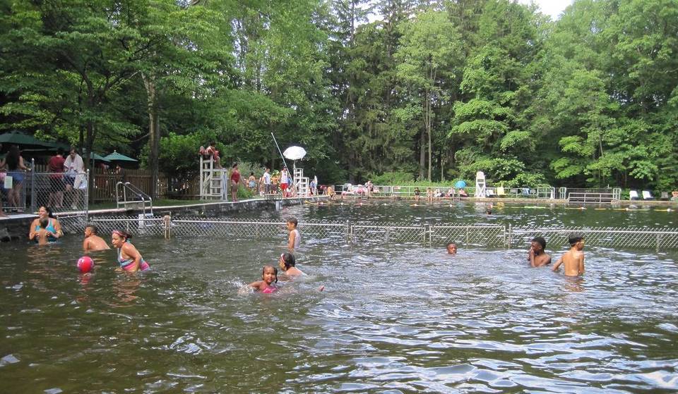 This Olympic‑Size Swimming Hole Carved in 1935 Just Reopened For The Summer—Only 1 Hour From NYC