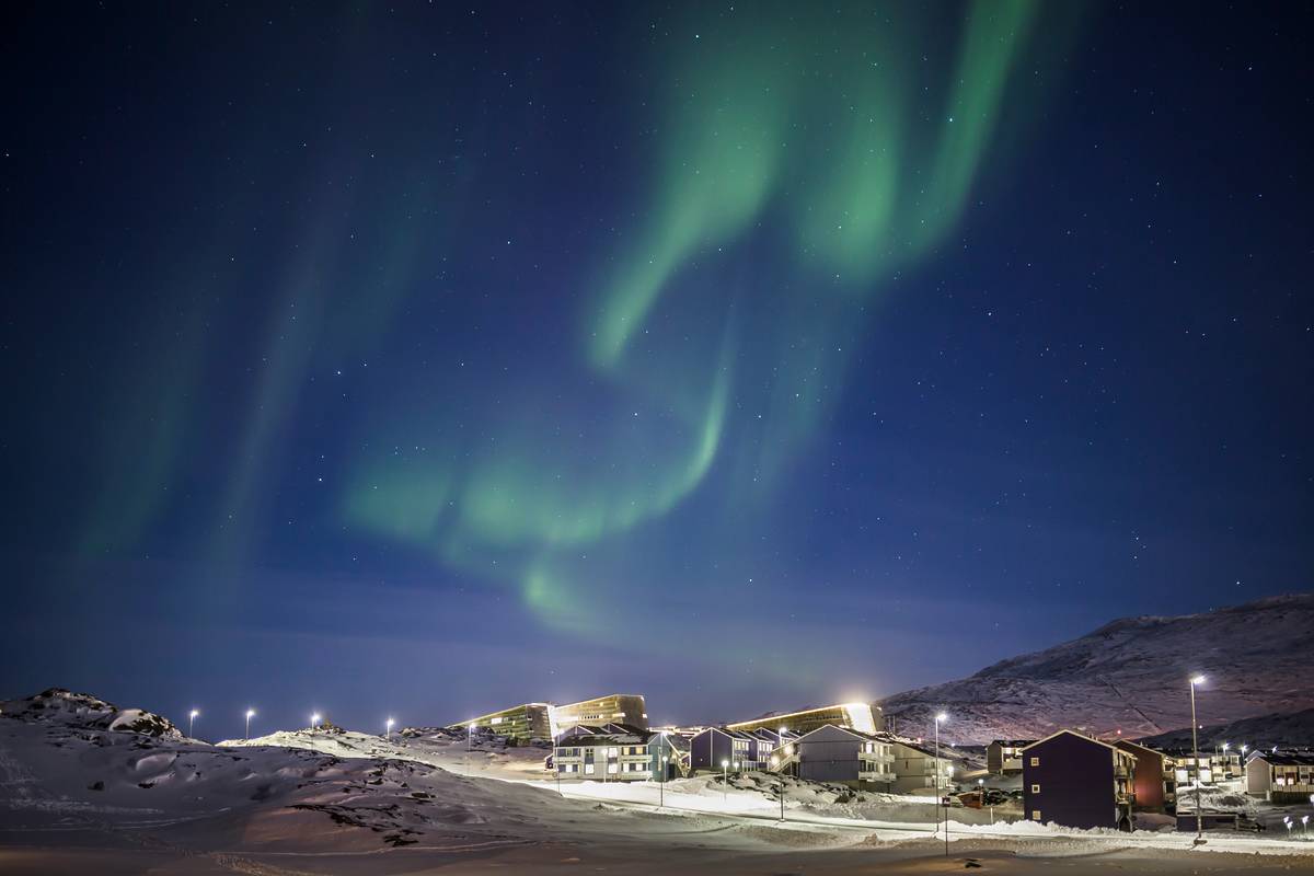 Northern Lights over Nuuk, Greenland