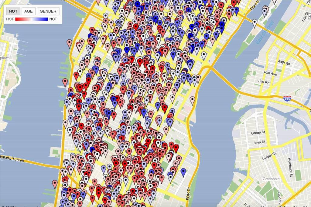 Questa mappa interattiva classifica i ristoranti di New York in base all&#8217;attrattiva dei loro commensali