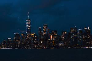 nyc skyline nighttime