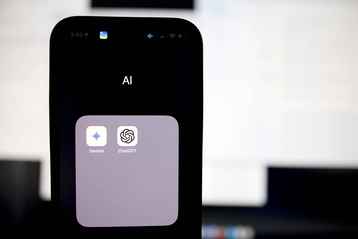 AI apps on an iPhone