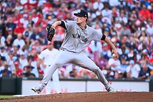 CINCINNATI, OHIO - JUNE 25: Max Fried #54 of the New York Yankees pitches against the Cincinnati Reds in the second inning of the game at Great American Ball Park on June 25, 2025 in Cincinnati, Ohio. (Photo by Ben Jackson/Getty Images)