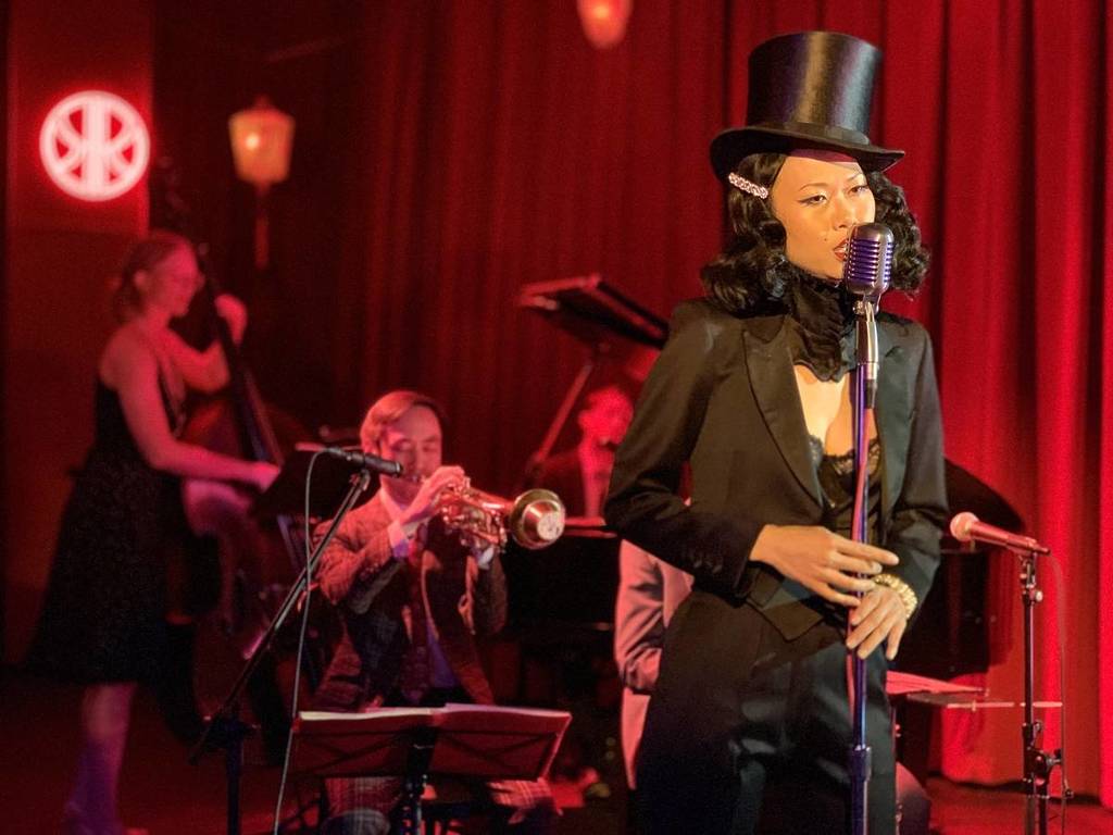 Spectacle de jazz au cabaret The Red Pavilion à Brooklyn, NYC.