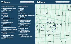 ADAA Gallery Walk Map Tribeca