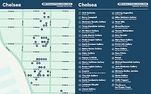 ADAA Gallery Walk Map Chelsea