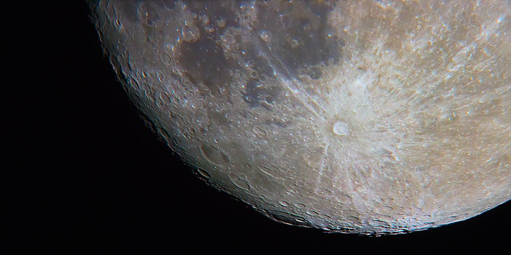 Tycho Crater on the moon