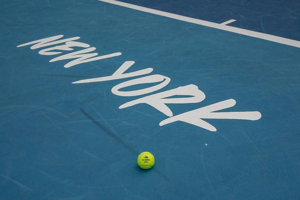 L'image montre le court de l'US Open 2025