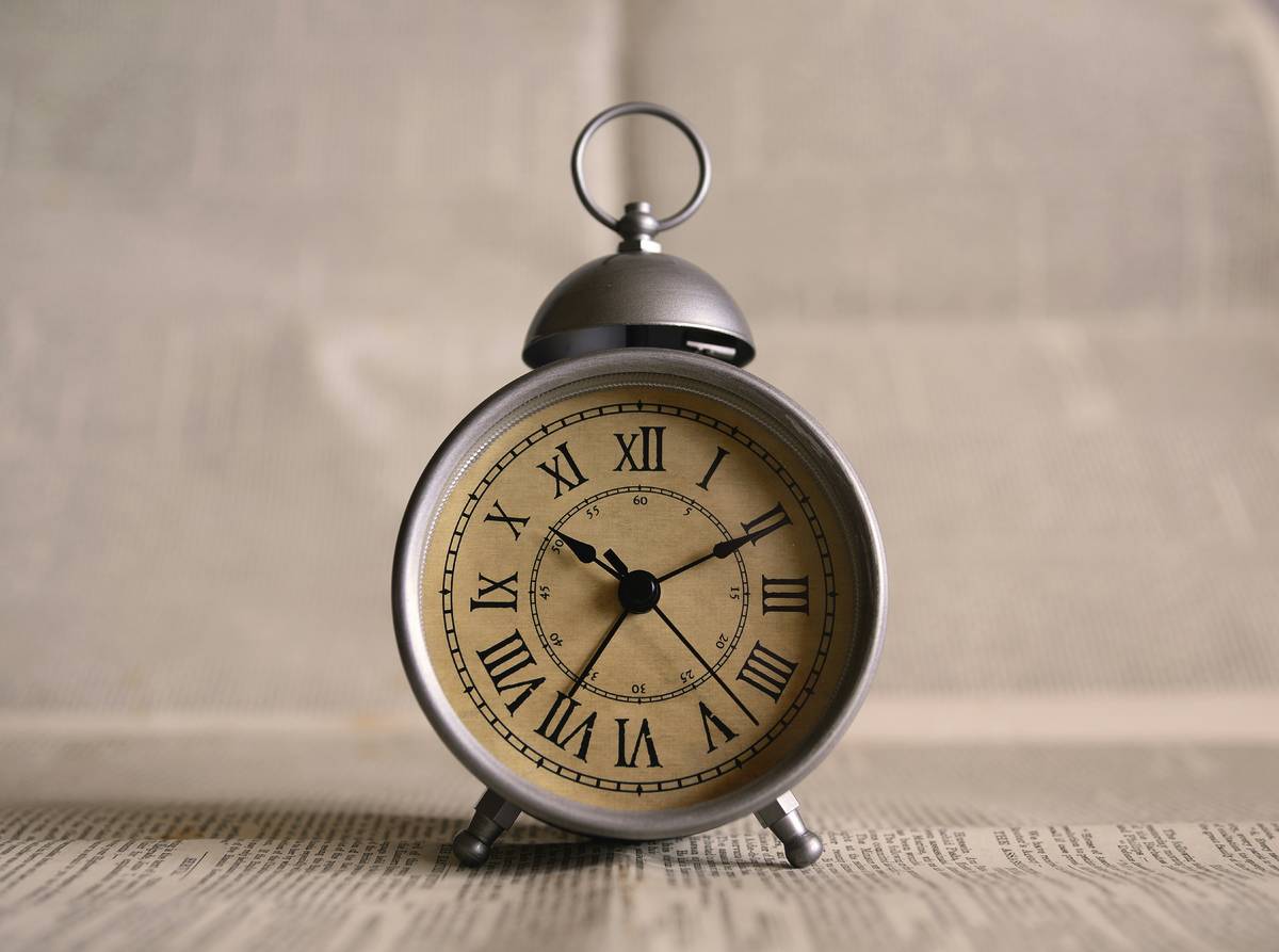 Clock with Roman numerals