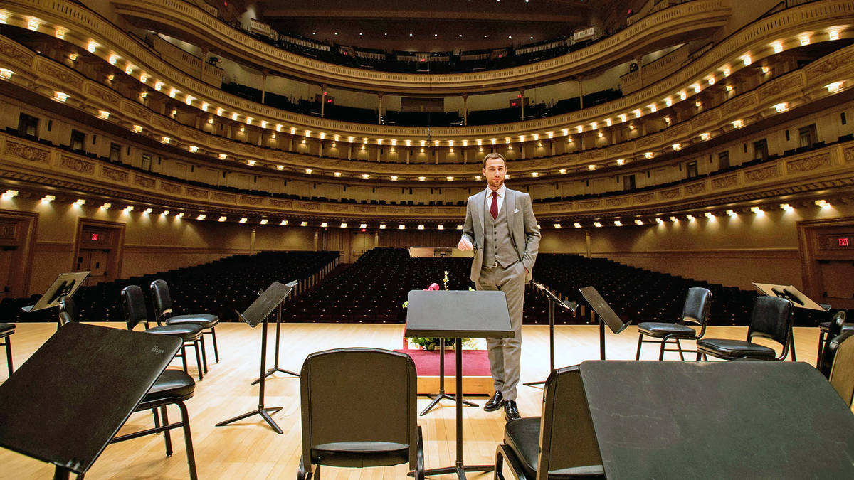 Carnegie Hall stage in New York