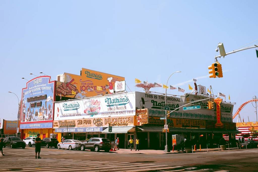 Nathan's Famous in Coney Island