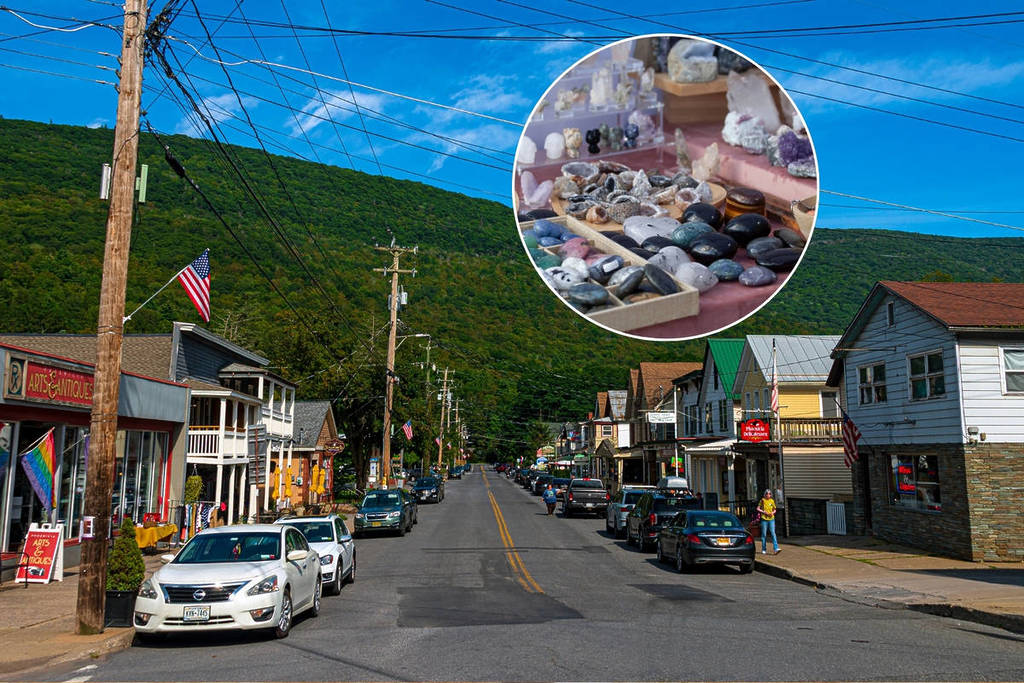 Esta cidade de Catskills foi chamada de &#8216;Woodstock do mundo do bem-estar&#8217; &#8211; e está repleta de lojas de cristais e leituras de aura