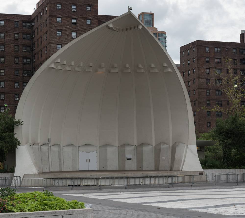 Guggenheim Bandshell located in Damrosch Park