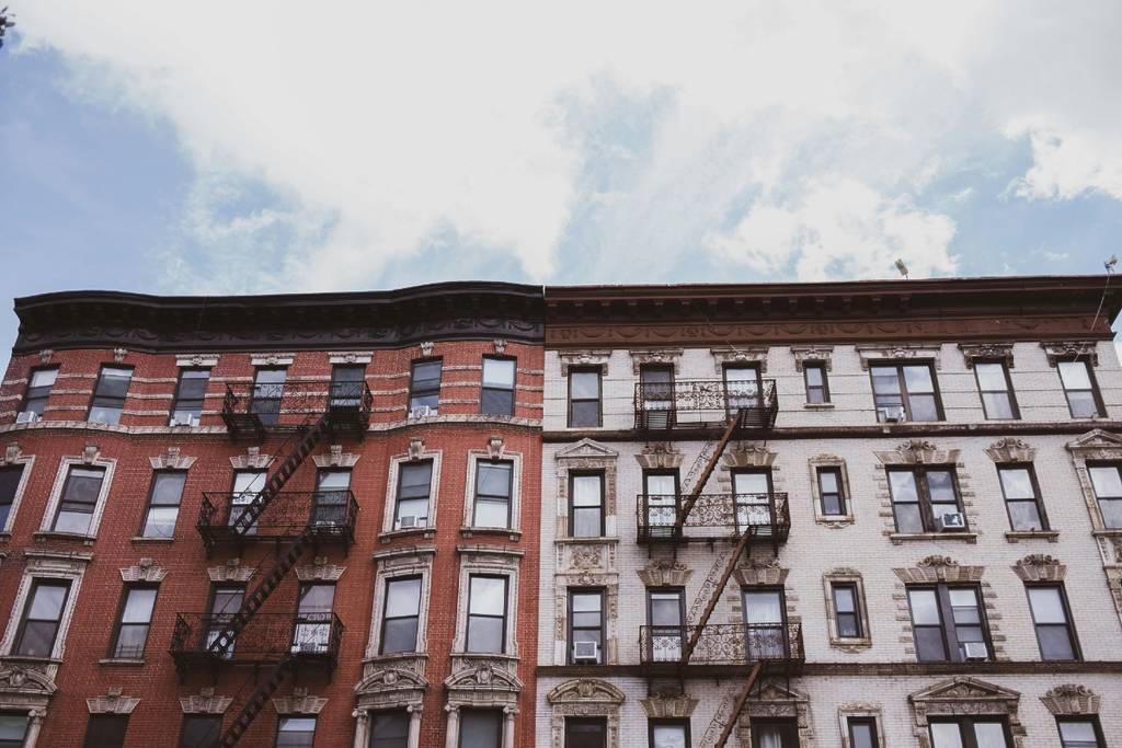 Exterior of NYC apartment buildings