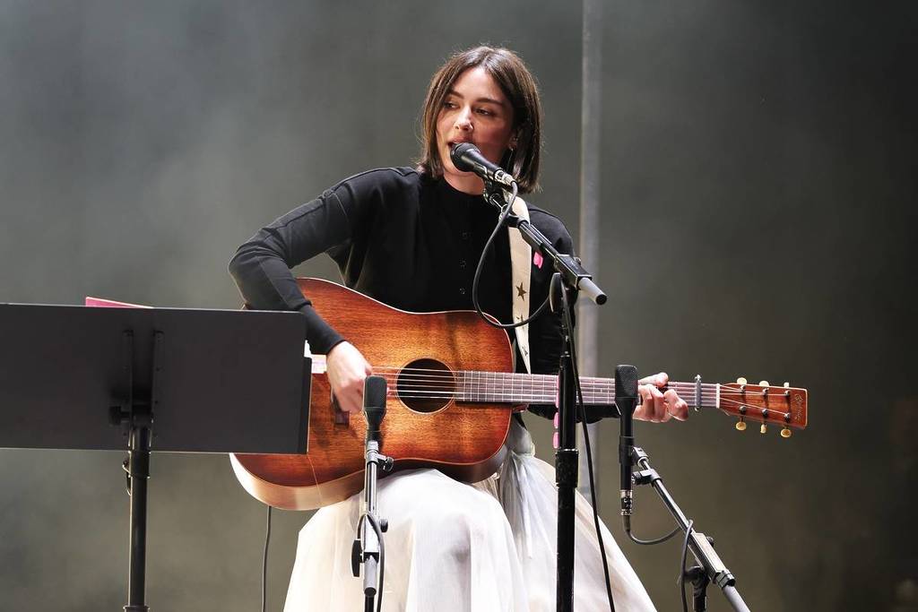 NEW YORK, NEW YORK - MARCH 20: Gracie Abrams performs at American Express Presents: An Evening with Gracie Abrams at Brooklyn Paramount during Amex’s Member Week on March 20, 2025 in New York City. (Photo by Dimitrios Kambouris/Getty Images for American Express)
