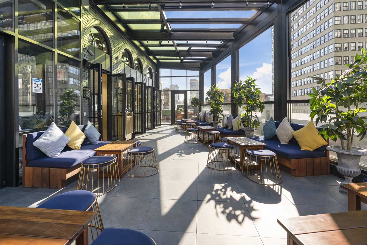 The rooftop bar at Elsie Rooftop