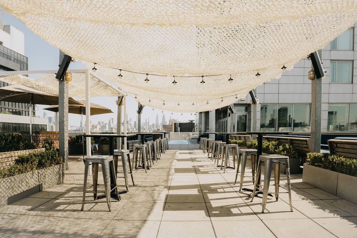 The rooftop bar at Mr Purple