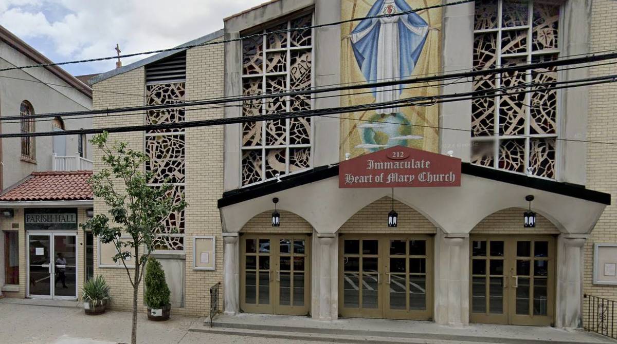 Google Earth view of Immaculate Heart of Mary Church in Newark, NJ