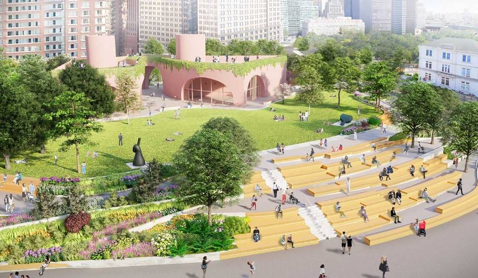 This 3.5-Acre Downtown Waterfront Park Reopens After 2 Years — Boasting Views Of The New York Harbor And Statue Of Liberty