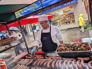 man cooking food at Ferragosto Festival