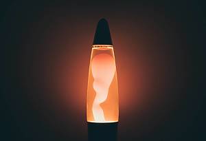 orange lava lamp