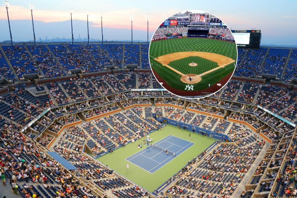 Lo stadio Arthur Ashe e lo stadio Yankee