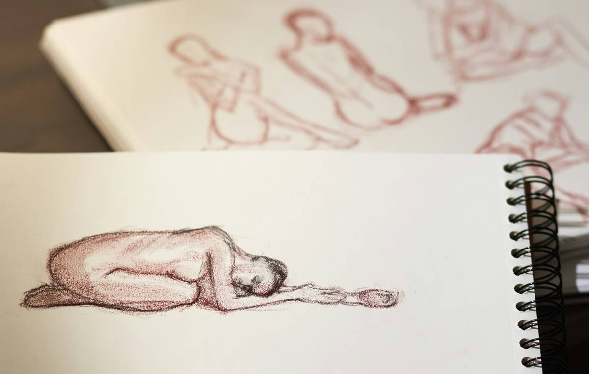 Nude figure sketches
