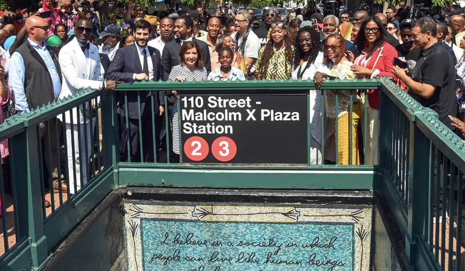 La station de métro 110 St de Harlem rebaptisée Malcolm X Plaza à l&rsquo;occasion de la semaine de Harlem et du centenaire de la Renaissance
