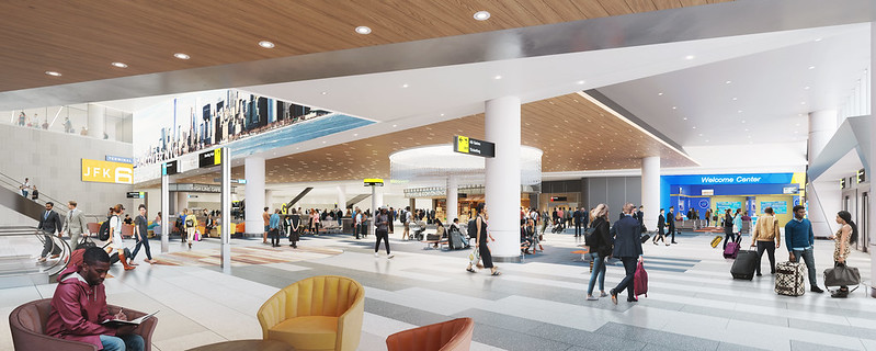 Renderings of JFK Terminal 6.