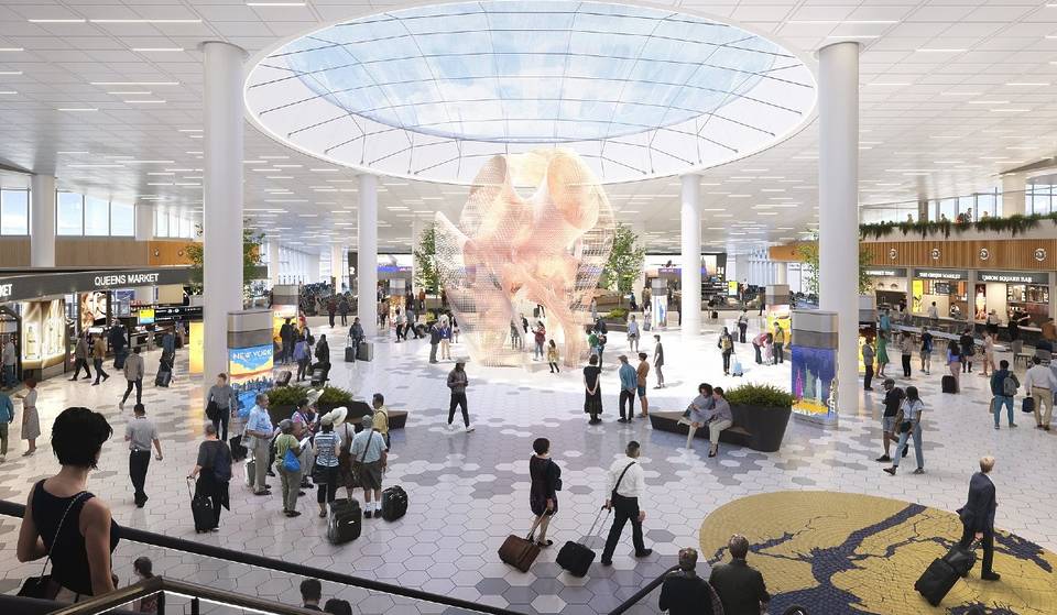 Le terminal de JFK, d&rsquo;une valeur de 4,2 milliards de dollars, met l&rsquo;art du MoMA, du Met, du Lincoln Center et de l&rsquo;AMNH à la portée des voyageurs