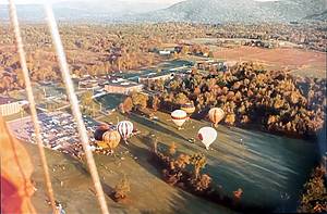 old photo of the Adirondack Balloon Festival