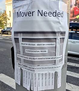 flyer in NYC