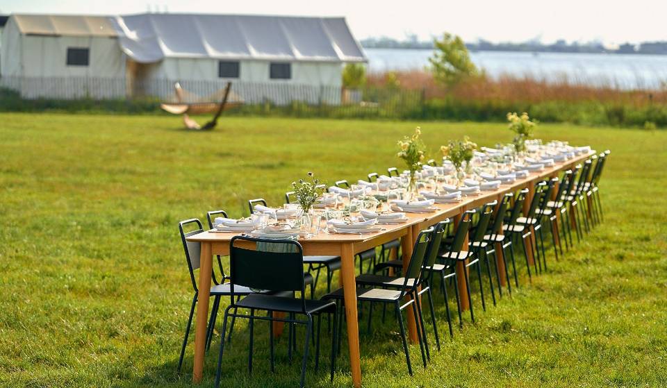 Une île de New York sans habitants organise un étonnant dîner à feu ouvert sous les étoiles