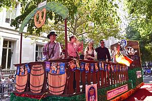 Float at the Steuben Day Parade