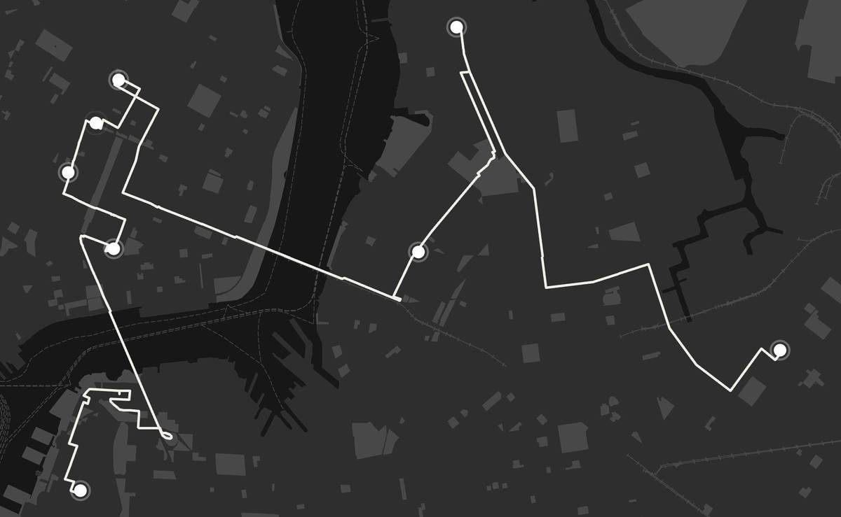 The NYC Bakery Run route