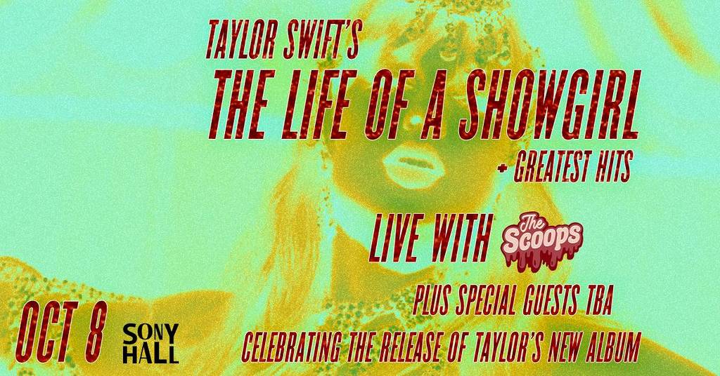 The Life of a Showgirl Sony Hall performance poster