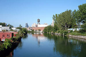 "The Gowanus Canal in Brooklyn, New York. In March 2010, the EPA added the Gowanus Canal to the Superfund National Priorities List."